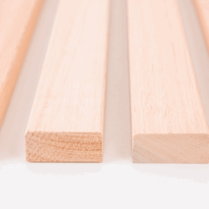 Single Solid Red Grandis Hardwood Bench Slats