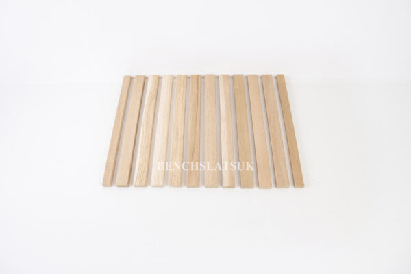 12 Solid Oak Hardwood Garden Bench Slats 610mm (2ft) 1 Seater