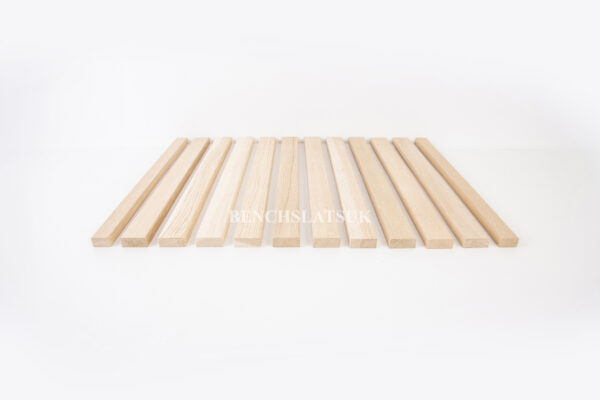 12 Solid Oak Hardwood Garden Bench Slats 610mm (2ft) 1 Seater - Image 4