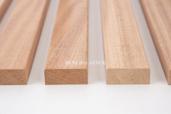 Single Solid Sapele Hardwood Bench Slats