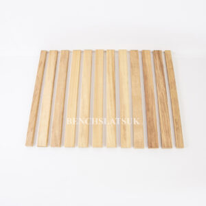 12 Solid Iroko Hardwood Garden Chair Slats 610mm (2ft) 1 Seater