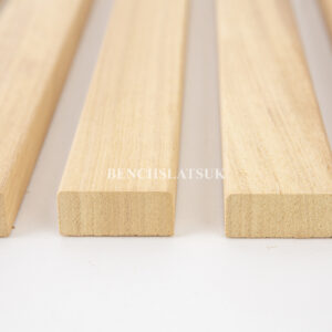 Single Solid Iroko Hardwood Bench Slats